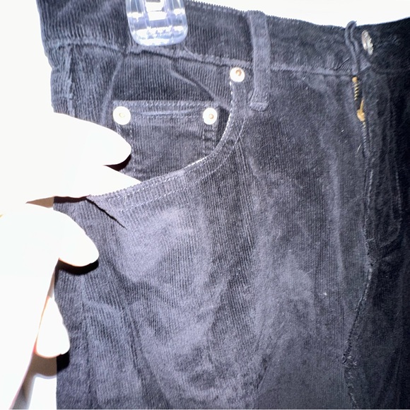 Women's Lazer Jeans Black Corduroy Maxi Skirt - Size 7 - Picture 3 of 7